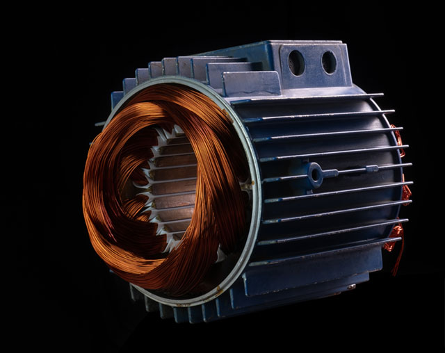 Induction motor used in various industrial applications for efficient power conversion.